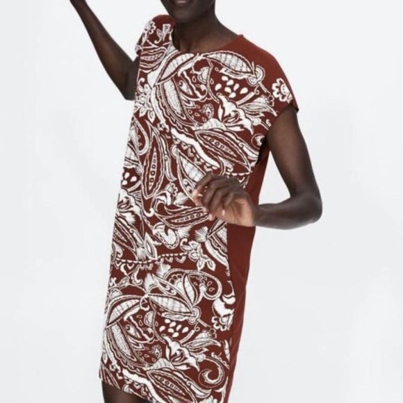 Zara Dresses Zara Bohemian Brown Dress Xl Poshmark